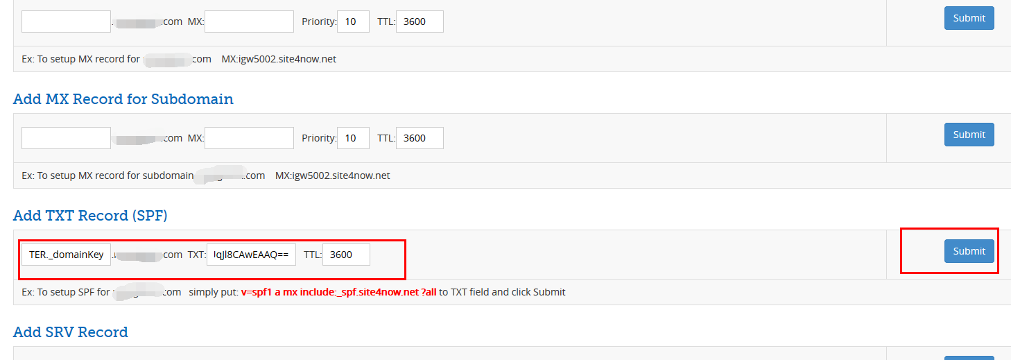 propery set up dns records