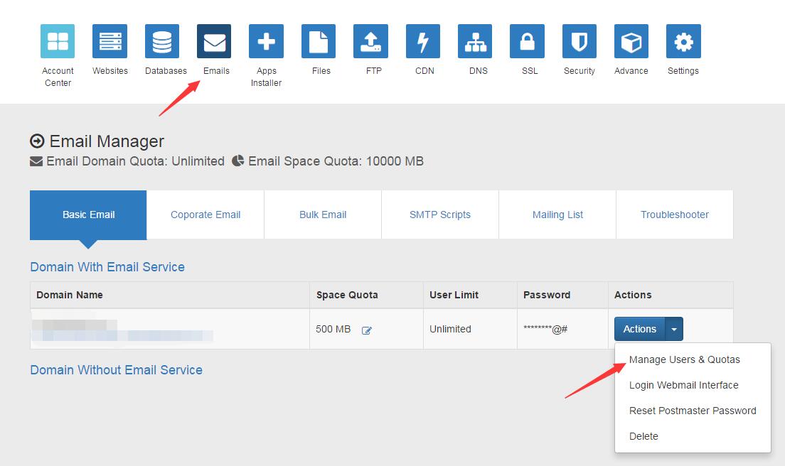 How can I login to my email admin account (Postmaster email account